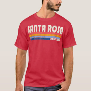 Retro Vintage 70s 80s Style Santa Rosa, CA  T-Shirt