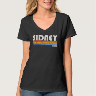 Retro Vintage 70s 80s Style Sidney Illinois T-Shirt