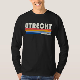 Retro Vintage 70s 80s Style Utrecht, Netherlands T-Shirt