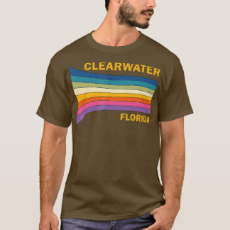 Retro Vintage 70s Clearwater Florida  T-Shirt