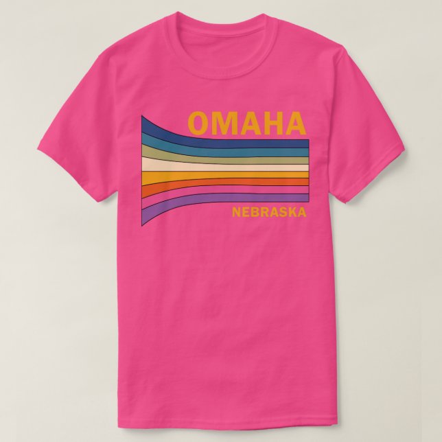 Retro Vintage 70s Omaha Nebraska Gift  T-Shirt (Design Front)