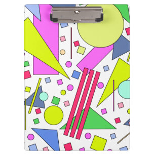 Retro Vintage 80s and 90s Style Clipboard