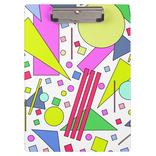 Retro Vintage 80s and 90s Style Clipboard (Front)