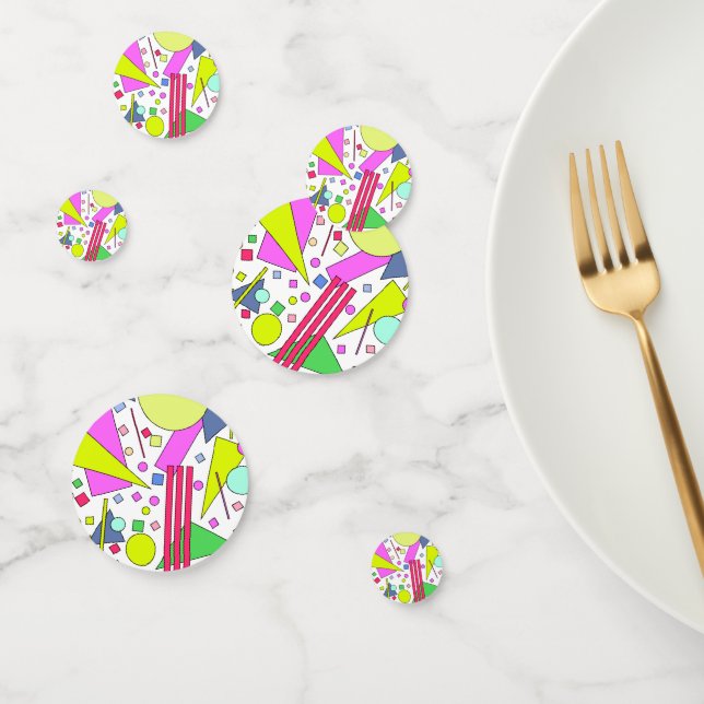 Retro Vintage 80s and 90s Style Confetti (Group)