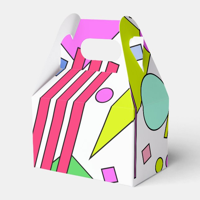 Retro Vintage 80s and 90s Style Favour Box (Front Side)