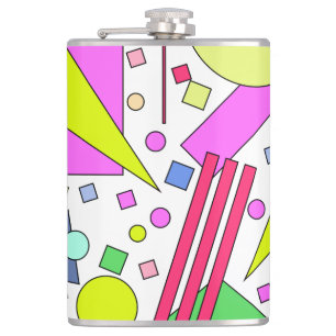 Retro Vintage 80s and 90s Style Hip Flask