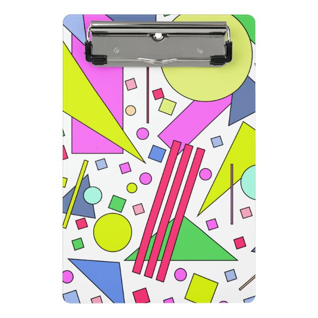 Retro Vintage 80s and 90s Style Mini Clipboard (Front)