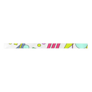Retro Vintage 80s and 90s Style Satin Ribbon