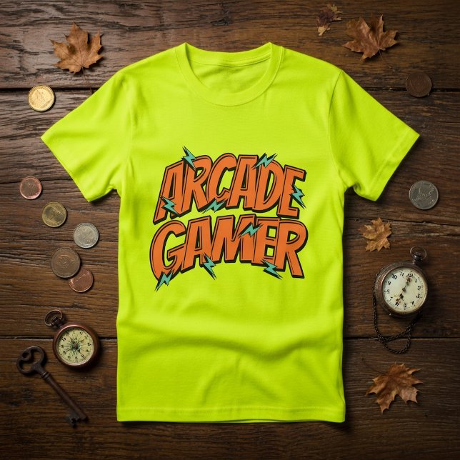 Retro Vintage 80s Arcade Gamer T-Shirt (Creator Uploaded)