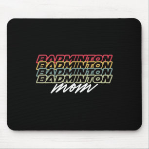 Retro Vintage 80s Badminton Mum Funny Mothers Day Mouse Pad