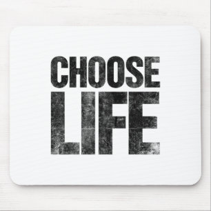 Retro Vintage 80s Halloween Costume Choose Life Di Mouse Pad