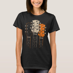 Retro Vintage 80s Silhouette Rock Music Guitar Pla T-Shirt