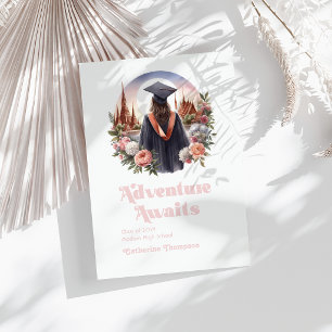 Retro Vintage Adventure Awaits Graduation Photo Announcement