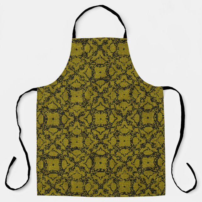 Retro Vintage Aesthetic Background Design 80s, 90s Apron (Front)