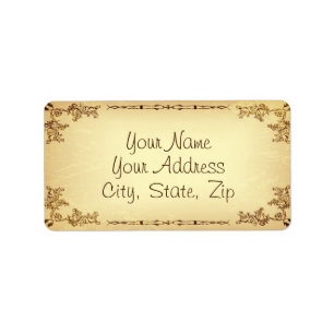 Retro Vintage Aged Paper Label