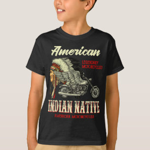 Retro Vintage American Motorcycle Indian for Mexic T-Shirt