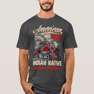 Retro Vintage American Motorcycle Indian for Old B T-Shirt