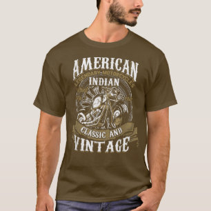 Retro Vintage American Motorcycle Indian for Old B T-Shirt