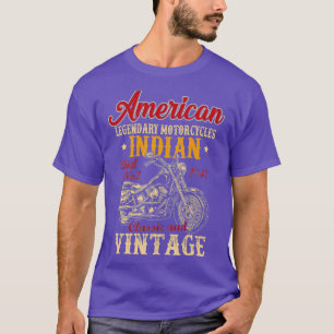 Retro Vintage American Motorcycle Indian for Old T-Shirt
