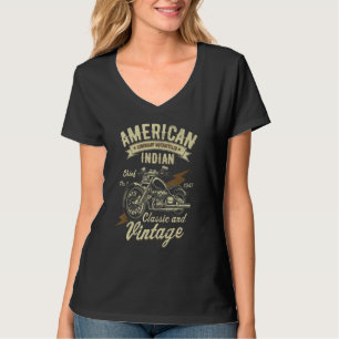 Retro Vintage American Motorcycle Indian Old Biker T-Shirt