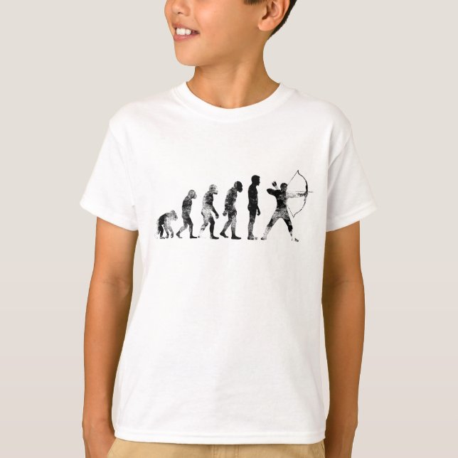 Retro Vintage Archery Evolution Archery T-Shirt (Front)