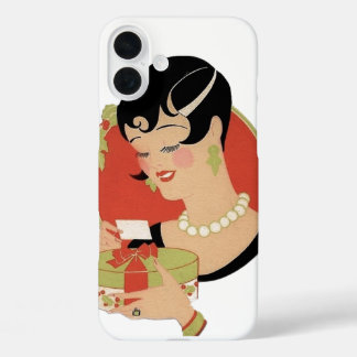 Retro vintage Art Deco iPhone 16 Plus Case