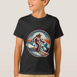 Retro vintage aspen colorado ski resort winter T-Shirt