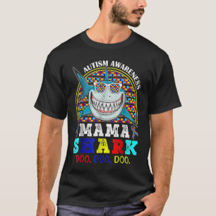 Retro Vintage Autism Awareness Mama Shark For Wom T-Shirt