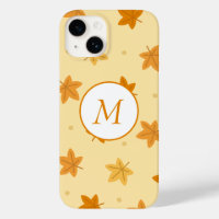 Retro vintage autumn leaves pattern