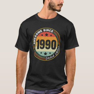 Retro Vintage Awesome Since 1990 31St Birthday T-Shirt