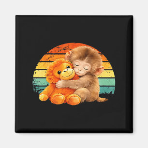 Retro Vintage Baby Monkey Punch Magnet