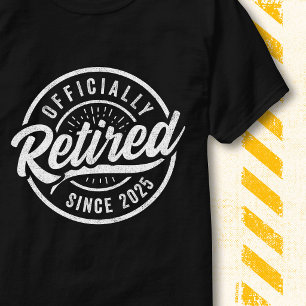 Retro Vintage Badge Officially Retired Since 2025 T-Shirt