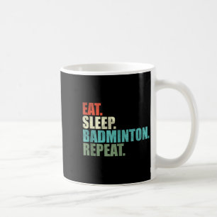 Retro Vintage Badminton Player Tank Top Coffee Mug