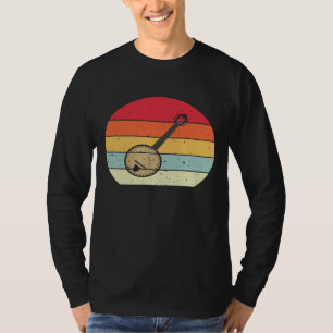 Retro Vintage Banjo Distressed Banjoist Banjo Play T-Shirt