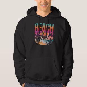 Retro Vintage Beach Bum Beach  Summer Vacation Hoodie
