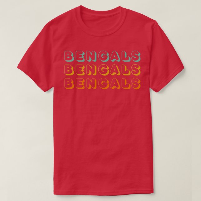 Retro Vintage Bengals T-Shirt (Design Front)