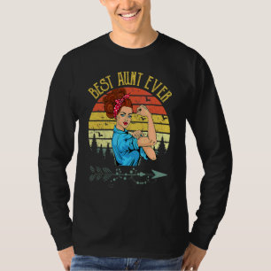 Retro Vintage Best Aunt Ever Aunt Mother's Day T-Shirt