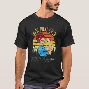 Retro Vintage Best Aunt Ever Aunt Mother's Day T-Shirt