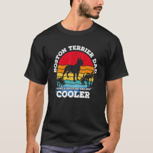 Retro Vintage Best Boston Terrier Dad Ever Fathers T-Shirt