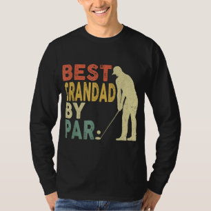 Retro Vintage Best Grandad By Par Golf Father's Da T-Shirt