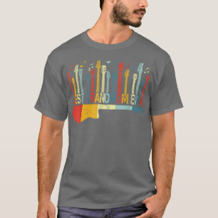 Retro Vintage Best Grandmom Ever Guitar Lover Guit T-Shirt