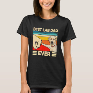 Retro Vintage Best Lab Dad Ever Father's Day T-Shirt