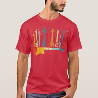 Retro Vintage Best Mom Ever Guitar Lover Guitarist T-Shirt