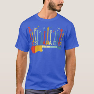 Retro Vintage Best Nana Ever Guitar Lover Guitaris T-Shirt