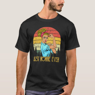 Retro Vintage Best Nonne Ever Proud Grandma Life M T-Shirt