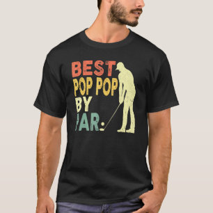 Retro Vintage Best Pop Pop By Par Golf For Mens T-Shirt