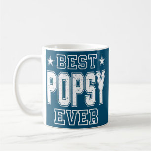 Retro Vintage Best Popsy Ever Funny Fathers Day Coffee Mug