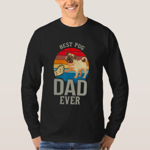 Retro Vintage Best Pug Dad Ever T-Shirt