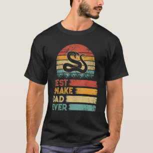 Retro Vintage Best Snake Dad Ever Distressed Anima T-Shirt