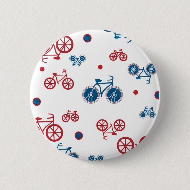 Retro Vintage Bicycle design 6 Cm Round Badge (Front)